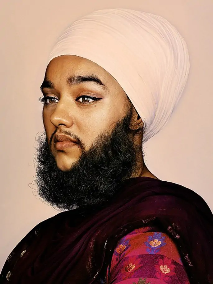 Harnaam Kaur, bearded model